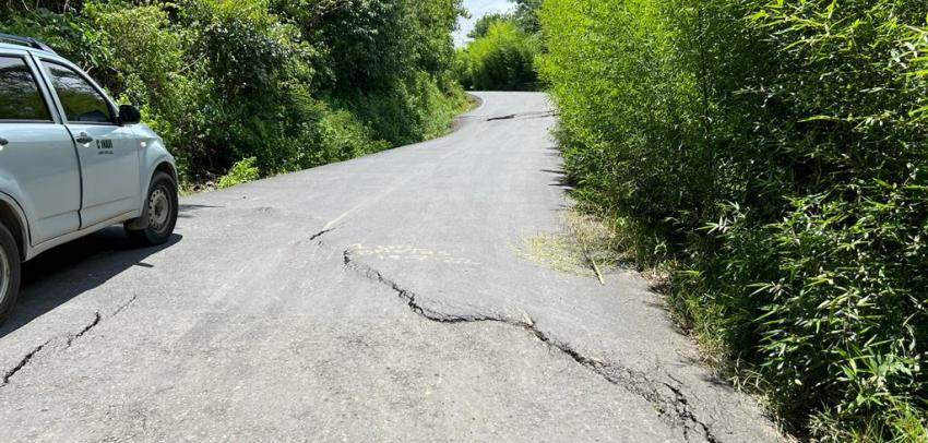 Hundimiento en el sector de Jericó 